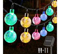 WUBAYI Solar Lights Outdoor Garden,39ft/12m 100pcs LED 8 Modes Solar String Lights Waterproof Powered Decorative for Patio/Garden/Yard/Tree/Home/Party,Coloured