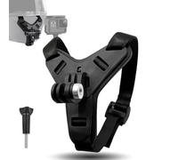 WUBAYI Universal Helmet Chin Mount for Action Cameras - Anti-Vibration Helmet Camera Mount with Tool-Free Screw, Fits Most Helmet Chin Mounts for Motorcycle/Cycling/Bike