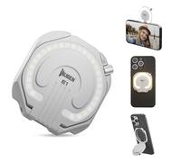 WUBEN E1 Rechargeable EDC Flashlight 300 Lumens LED Selfie Light Compact Pocket Phone Light, Convenient USB C Charging, Portable Magnetic for Night Working Video Live Streaming Call Picture (White)