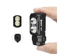 WUBEN E7 1800 Lumen Rechargeable Mini Flashlight with Magnet - Super Bright 6 Modes EDC Flashlight, Typ-C Rechargeable LED; IP68 Pocket Flashlight for Headlamp Use, Rescue, Camping
