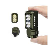 WUBEN E7 1800 Lumen Rechargeable Mini Flashlight with Magnet - Super Bright 6 Modes EDC Flashlights, Typ-C Rechargeable LED; IPX8 Pocket Flashlight for Headlamp Use, Rescue, Camping