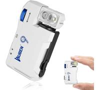 WUBEN G5 Rechargeable EDC Flashlight, 400 Lumens Dual Light Sources Mini Flashlight with RGB Light, Portable Flat Pocket Flashlights, Magnetic Keychain Flashlight