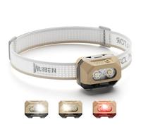 WUBEN H4 Head Torch Rechargeable Torch, 800 Lumens Super Bright Torch, IP68 Waterproof Headlamp With Motion Sensor, Headtorch Flashlight 10 Modes with Red Light, for Camping, Running, Fishing & Hiking