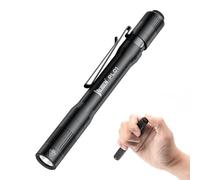 WUBEN PL01 Pen Torch, 650 Lumens Pocket EDC Flashlight Rechargeable, Bright LED Pen Flashlight, IP68 Handheld Flash Lights, Compatible 2 AAA Battery for Home, Outdoor, Emergencies, Inspection