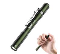 WUBEN PL01 Pen Torch, 650 Lumens Pocket EDC Flashlight Rechargeable, Bright LED Pen Flashlight, IP68 Handheld Flash Lights, Compatible 2 AAA Battery for Home, Outdoor, Emergencies, Inspection