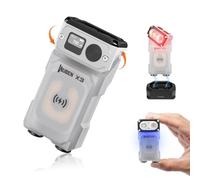 WUBEN X3 Mini Torch with Rechargeable Charging Box 180 Degree EDC Keychain Torch Twist Ip65 Waterproof Magnet Pocket Torch 10 Mode Type-C Lanyard for Camping, Outdoor, Inspection, Gift