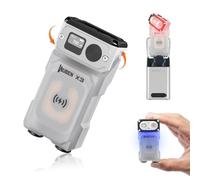WUBEN X3 PRO Rechargeable Mini Torches with Charging Case and Magnet, Torch with 180 Degree Rotating Head, IP65 Waterproof, LED Key Fob, 10 Modes, Type C Charging Strap for Camping, Gift