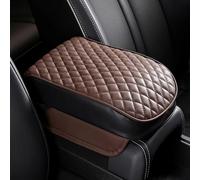 WUCHENGHH Car Armrest Box Pad for Toyota Land Cruiser Prado J150 2009-2025, Leather Center Console Armrest Cover Protector Arm Rest Cushion Comfortable Waterproof Accessories,D/Brown