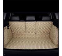 WUCHENGHH Car Leather Boot Liner Mat for Toyota BZ4X 2022-2025, All Inclusive Rear Trunk Mats Carpets Protector Pad Boot Cargo Anti-Slip Auto Accessories,E/Beige