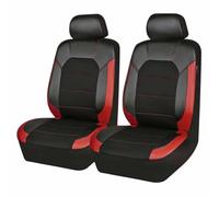 WUCHENGHH Car Seat Covers Sets for Ford Puma/Puma Gen-E (seit 2024), 2Pcs Front Seat Cover PU Leather Seat Cushions Protector Waterproof Breathable Accessories,D/Red