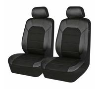 WUCHENGHH Car Seat Covers Sets for Vauxhall Combo Life E 2018-2024 2025 2026, 2Pcs Front Seat Cover PU Leather Seat Cushions Protector Waterproof Breathable Accessories,A/Black