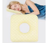 Wucidici Ear Piercing Pillow for Side Sleepers with Hole for Ear Pain CNH Inflammation, Relief Sleeping Pressure Pain, Cooling and Breath Guard Pillow