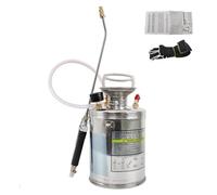WUCIOA 4L 6L 8L 10L Stainless Steel Sprayer, Hand Pump Sprayer with 3.9ft Hose, Safety Valve, Adjustable Nozzle, Two Modes, Spray Distance 6-7m, Pressure Pump Sprayers for Garden, Lawn, Yard(4L)