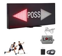 WUCIOA LED Basketball Possession Indicator, 48×18cm Ball Possession Indicator with Controller, High Brightness LED Lamp Beads, 2 Power Consumption Methods, for Scrimmage, Practice