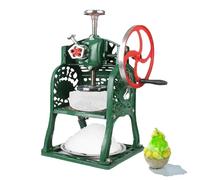 WUCIOA Manual Snow Ice Shaver Machine, Hand-Crank Ice Crusher with Stainless Trays, Commercial Shaved Ice Machine, Metal Shaved Ice Snow Cone Machine for Restaurants, Party, Snack Stands