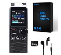 WUCOTC 264GB Professional Digital Voice Recorder, Voice Activated Recorder for Conferences, Meetings - 18,000 Hours Recording Device with Playback, MP3 Player