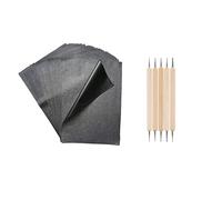 Wudaizhi 100pcs Tracing Papers Reusable Graphite Transfer Papers Carbon Paper Transfer Tracing Paper Tracing Copy Paper for Wood Paper
