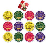 Wudaizhi 120pcs Eid Mubarak Stickers,Islamic Ramadan Kareem Stickers Reward Labels Eid Sticker Muslim for Bag Box Sweet Cones Envelope Kids Party Decoration