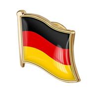 Wudaizhi 1pc German Flag Pin Badge Metal Enamel Lapel Pin Brooch Flag of Germany Metal Enamel Badge National Badges