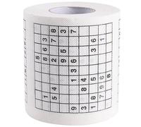 Wudaizhi 1roll Novelty Funny Number Sudoku Safety Printed Toilet Rolling Paper Bath Tissue Gift 30m 3.94''x3.94''