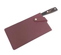 Wudaizhi 8.3" Chef Knife Guard, Heavy Duty Leather Knife Sheaths, Chef Wide Knives Blade Edge Protectors, Cleaver Guard, Knife Covers
