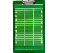 Wudaizhi American Football Clipboard, Double-sided Dry Erase Clipboard Coaching Clipboard Wipe Clean Tactic Board for American Football Baseball