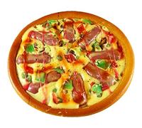 Wudaizhi Artificial Pizza Fake Simulation Realistic Food Faux Cheese Pizza Bread Model for Home Kitchen Party Decoration Display Props
