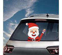 Wudaizhi Christmas Car Auto Decoration Xmas Santa Claus Elk Diy Car Sticker Rear Windshield Decals Car Styling Rear Window Wiper Sticker
