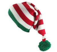 Wudaizhi Christmas Hat Beanie Knitted Hat Elf Knitted Xmas Hats Gift Crochet Hat Happy New Year Merry Christmas Party Hats