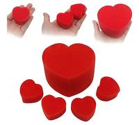 Wudaizhi Close Up Multiplying Sponge Hearts Balls 5pcs Soft Funny Street Comedy Magic Trick Accessories Easy Magic Toys for Kids