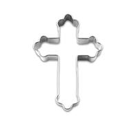 Wudaizhi Cross Metal Cookie Cutter Stainless Steel Biscuits Mold Cookie Bread Fruit Cutter Mould Cake Decorating Baking Tool