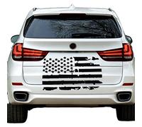 Wudaizhi Distressed American Flag Hood Sticker - 50x90cm Waterproof Vinyl Decal for Car, Truck, and Wall Decor