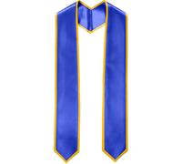 Wudaizhi Long Graduation Sash Satin Sublimation Honor Plain Grad Stole Unisex Silk Soft for Adults Academic Choral Ceremony Graduation Society