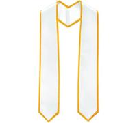 Wudaizhi Long Graduation Sash Satin Sublimation Honor Plain Grad Stole Unisex Silk Soft for Adults Academic Choral Ceremony Graduation Society