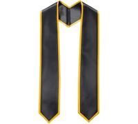 Wudaizhi Long Graduation Sash Satin Sublimation Honor Plain Grad Stole Unisex Silk Soft for Adults Academic Choral Ceremony Graduation Society