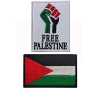 Wudaizhi Palestine Flag Patch 2pcs Free Palestine Iron on Patches for Clothing Sticker Patches on Clothes Diy Patch Bag Badge