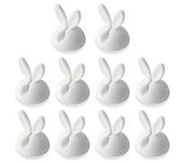 Wudaizhi Rabbit Cable Clips 10pcs Desktop Cute Bunny Cable Holders Cable Management Adhesive Drop Wire Holder for Office Table Desk Wall Car