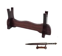 Wudaizhi Stand Wand Stand One Tier Wood Samurai Stand Blade Holder Dagger Dispaly Stand Short Rack for Home Office