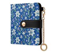 Wudan Bold Bright Floral Compact Bifold Wallet one size