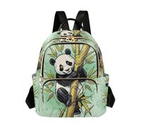 Wudan Lightweight Backpack Lightweight Build for Adult Women, Big Panda | Lightweight Polyester Daypack 2 Main Zipper Pockets Outing
