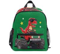 Wudan Mini Backpack for Kids Adjustable Shoulder Straps, T-rex Riding Truck, S, Casual