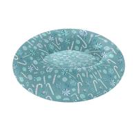 Wudan Pet Cat Bed Anti-Slip Fluffy Dog & Cat Cushion for Medium Size Pets Supplies M White Candy Mint