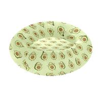 Wudan Pet Cat Bed Anxiety Relief Fluffy Cat Cave Bed for Medium Size Pets Supplies XS Cartoon Avocado Pattern