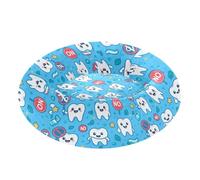Wudan Pet Cat Bed Calming Anti Anxiety Fluffy Dog Cave Bed for Medium Size Pets Supplies XS Cute Teeth Dental Health Blue