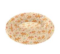 Wudan Pet Cat Bed Donut Cuddler Fluffy Puppy Beds for Extra Small Size Pets Sleeping S Cute Deers Pattern