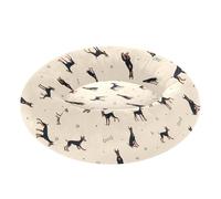 Wudan Pet Cat Bed Donut Cuddler Fluffy Puppy Beds for Small Size Pets Sleeping S Doberman Dogs Pattern