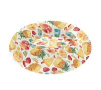 Wudan Pet Cat Bed Relieve Stress Fluffy Cat Pillow Bed for Medium Size Pets Sleeping XS Watercolor Gummy Candy Soda Pineapples