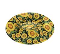 Wudan Pet Cat Bed Removable & Washable Fluffy Kitten Beds for Medium Size Pets Supplies M Bitcoin Sunflowers Leaf