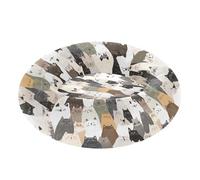 Wudan Pet Cat Bed Warm & Cozy Fluffy Cat Cave Bed for Extra Small Size Pets Supplies XS Aesthetic Ragdoll Cats White