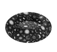 Wudan Pet Cat Bed Warm & Cozy Fluffy Dog Pillow Bed for Extra Small Size Pets Supplies M Starry Night Stars Sun Moon